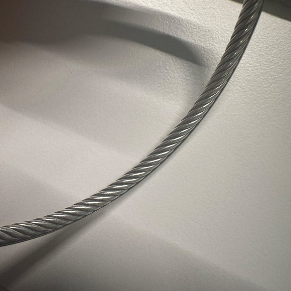 David Yurman Sterling Silver Classics Cable Bangle Bracelet - Picture 10 of 14